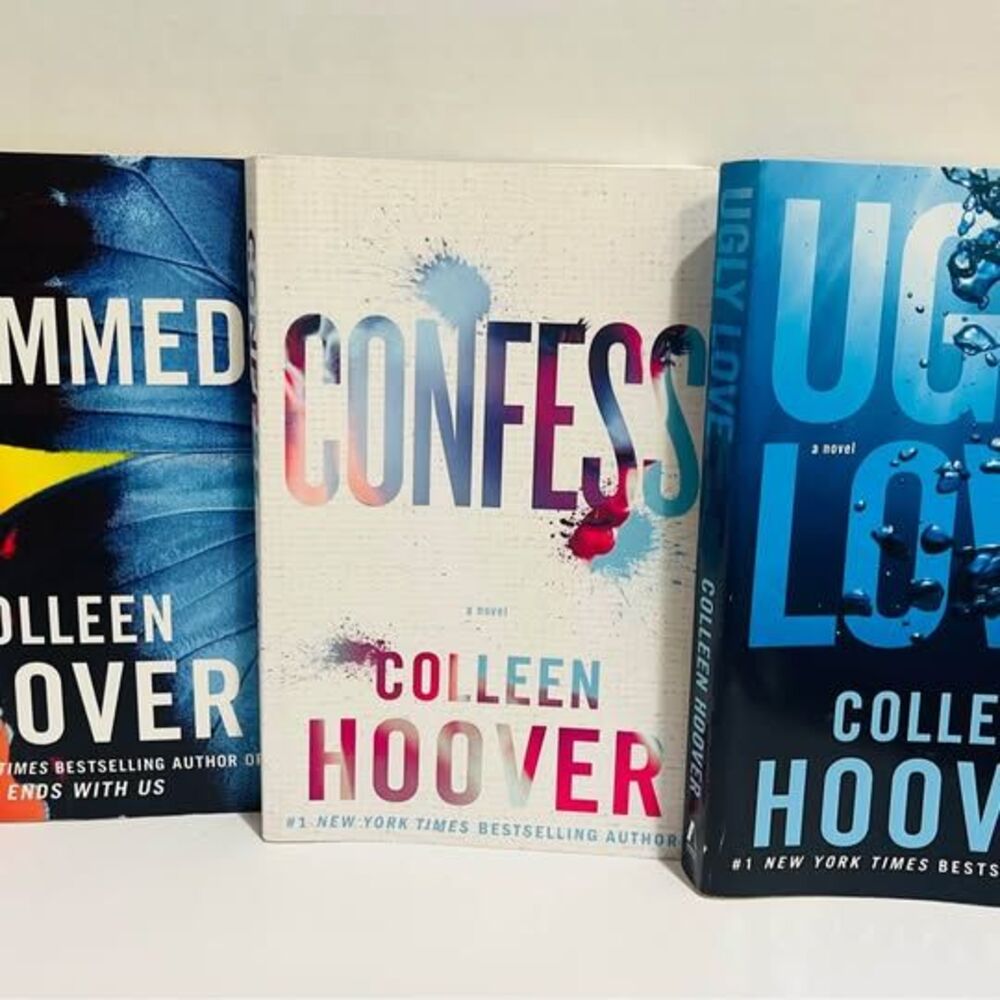 Colleen Hoover Lot of 3 Paperback Books Slammed Confess Ugly Love